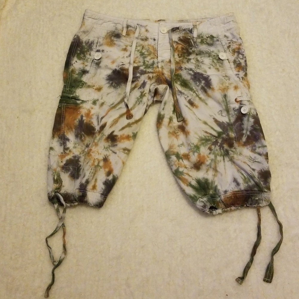 Tye Dye Cargo Shorts